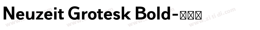 Neuzeit Grotesk Bold字体转换